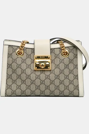 Gucci Small GG Supreme Padlock Tote