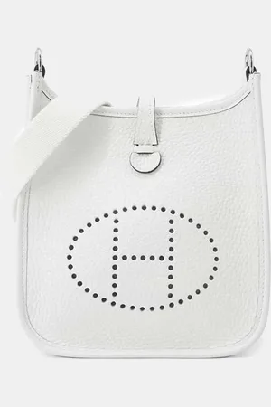 Hermès New Taurillon Clemence Canvas Evelyne TPM Shoulder Bag
