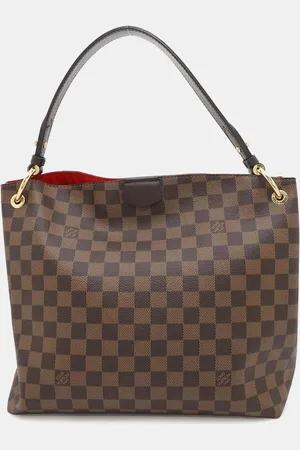 LOUIS VUITTON Damier Ebene Canvas Graceful PM Shoulder Bag