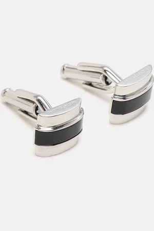 Montblanc /Black Stainless Steel and Resin Cufflinks