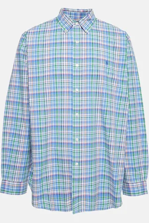Ralph Lauren /Green Checks Cotton Classic Fit Shirt XXL