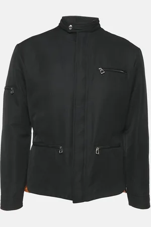 Hermès Nylon Zip-Up Jacket M