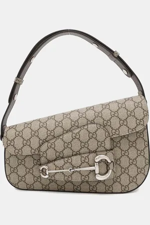 Gucci Gg Supremecanvas Leather Horsebit 1955 Shoulder Bag