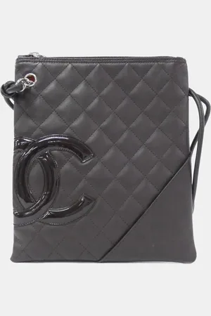 CHANEL Leather Cambon Ligne Shoulder Bag
