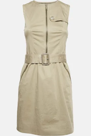 Burberry Cotton Belted Sleeveless Mini Dress S