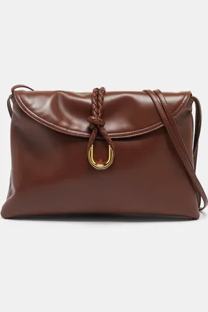 Bottega Veneta Dark Leather Liberta Shoulder Bag