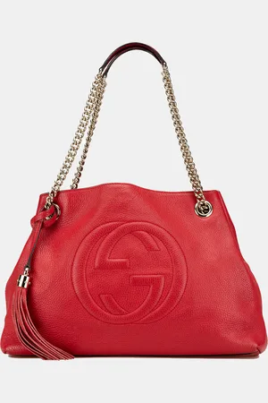 Gucci Medium Leather Soho Chain Tote
