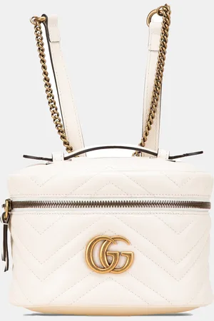 Gucci Mini GG Marmont Matelasse Leather Round Backpack