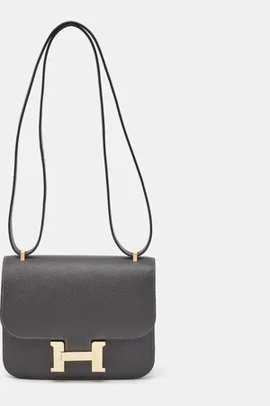 Hermès Graphite Epsom Leather Constance III Mini Miroir Bag
