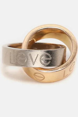 Cartier Love Interlocking Loops 18k Two Tone Bracelet Motif