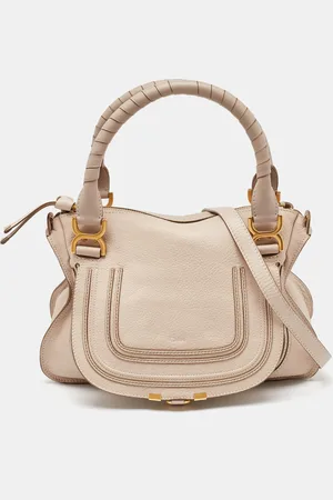 Chloé Off Grained Leather Marcie Shoulder Bag