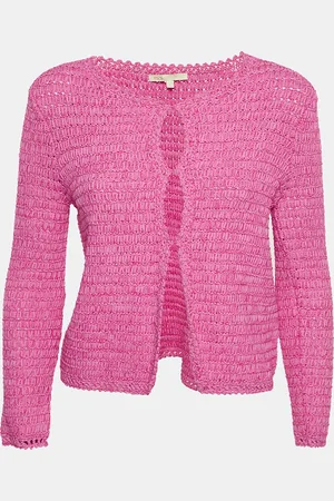 Maje Crochet Knit Long Sleeve Cardigan S