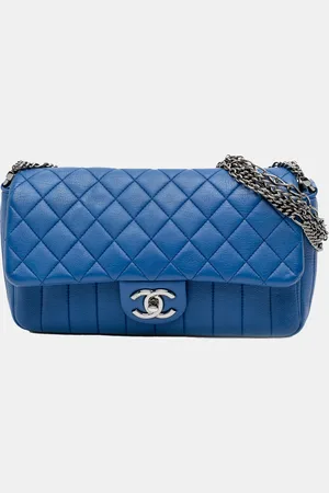 CHANEL CC Quilted Calfskin Multi Chain Flap