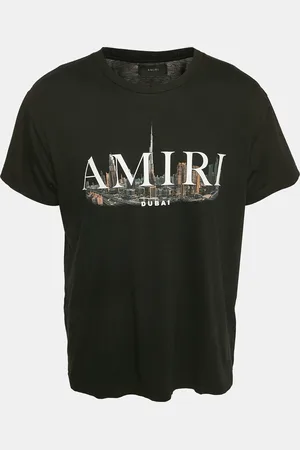 AMIRI Logo Print Cotton Crew Neck T-Shirts M