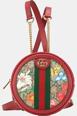 Gucci Mini GG Supreme Flora Round Ophidia Backpack