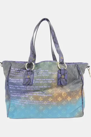 LOUIS VUITTON Violet Monogram Canvas Jokes Heartbreak Tote Bag