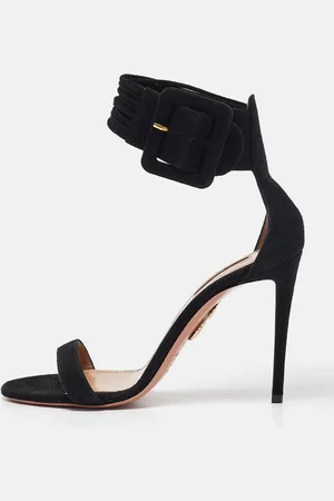 Aquazzura Suede Ankle Strap Sandals Size 39