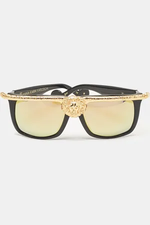 ANNA KARIN KARLSSON /Multicolor Mirror Lion Square Sunglasses