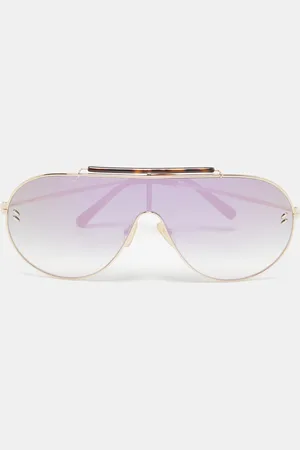 Stella McCartney Tortoise /Iridescent Gradient SC0056S Shield Sunglasses