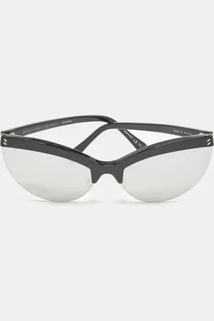 Stella McCartney /Silver SC0083S Mirror Cat Eye Sunglasses