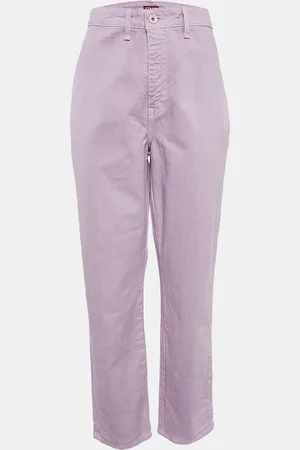 Staud Lilac Denim Straight Leg Jeans L Waist 31"