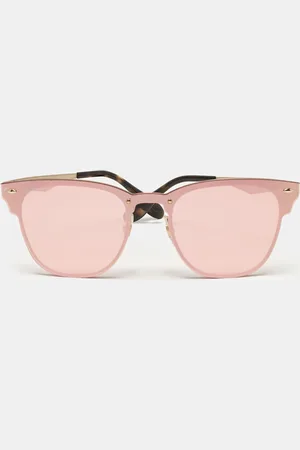 Ray-Ban Metallic Blazed Clubmaster Aviator Sunglasses
