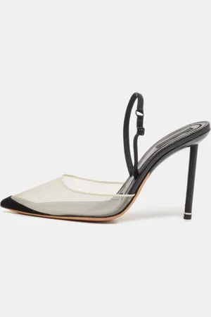 Alexander Wang Mesh and Suede Alix Slingback Pumps Size 39