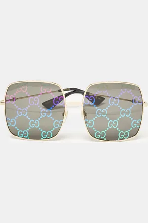 Gucci GG Print GG0414S Frame Square Sunglasses