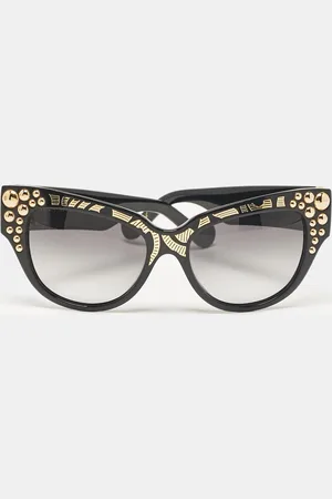 ANNA KARIN KARLSSON Gradient Mademoiselle dOr Studded Cat Eye Sunglasses
