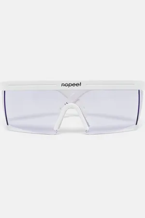 NOPEET White/ Haze Shield Sunglasses