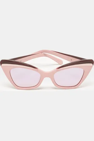 Aigner Karen Walker /Purple Mirror Babou Cat Eye Sunglasses