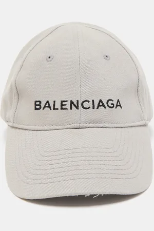 Balenciaga Logo Embroidered Cotton Baseball Cap L