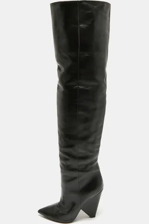 Saint Laurent Saint Laurent Leather Over The Knee Boots Size 39