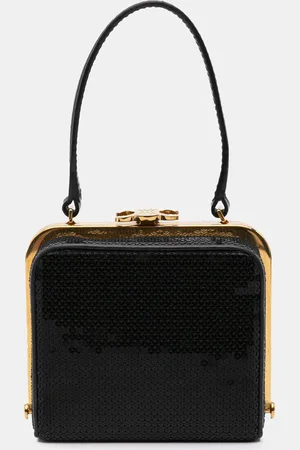 Céline Leather Sequin Triomphe Minaudiere