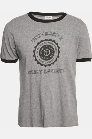 Saint Laurent Saint Laurent Printed Cotton Crew Neck T-Shirt S