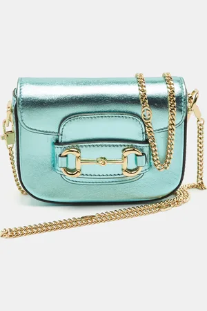 Gucci Metallic Leather Horsebit 1955 Crossbody Bag