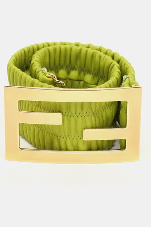 Fendi X Skims Leather Wide Waist Belt 65CM