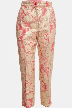 Dolce & Gabbana /Gold Paisley Brocade Trousers S