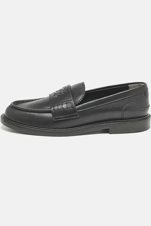 Fendi Leather Karligraphy Loafers Size 39.5