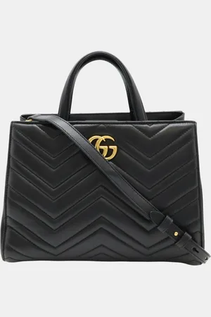 Gucci Quilted Leather GG Marmont Handbag