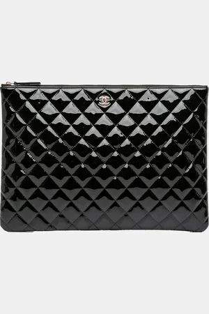 CHANEL Large Patent O Case Clutch
