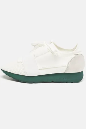 Balenciaga Mesh and Leather Race Runner Sneakers Size 39
