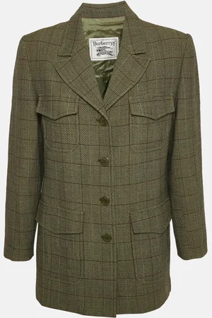 Burberry Vintage Check Wool Blazer M