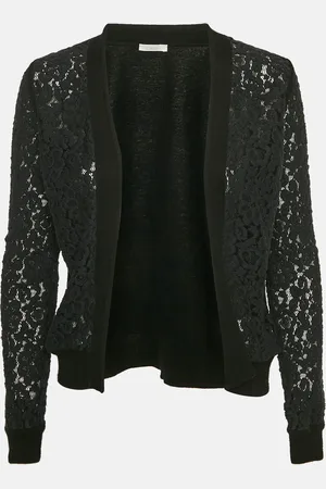 Chloé Crochet and Cashmere Cardigan L
