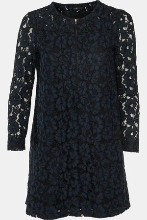 Maje Floral Lace Shift Dress M