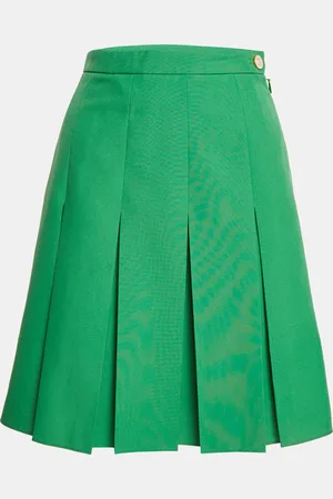 Gucci Crepe Pleated Short Skirt M