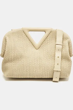 Bottega Veneta Knit Leather Medium Point Shoulder Bag