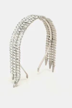 Gucci Tone Metal and Crystal Embellishment Headband