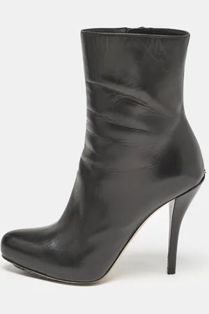 Dior Leather Zipped Ankle Length Boots Size 36