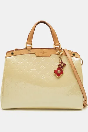 LOUIS VUITTON Blanc Corail Monogram Vernis Brea GM Bag